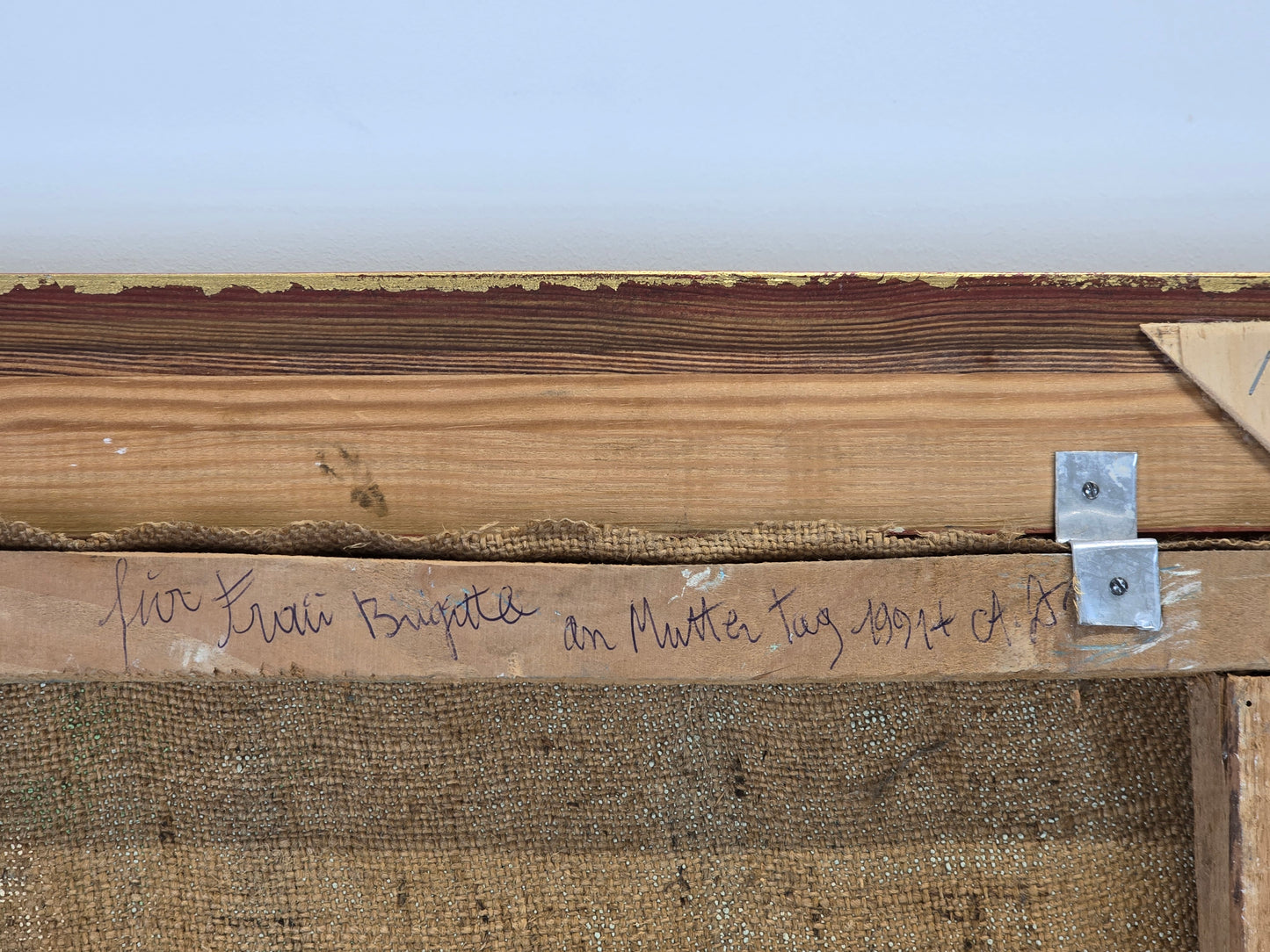 HANS LUCKAS Ölgemälde Impressionismus Paris Brücke Boot Rahmen Antik 1960
