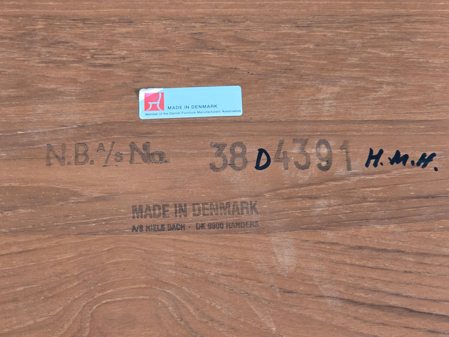 NIELS BACH Teak Couchtisch Dänisch Beistelltisch Mid Century Vintage 60er