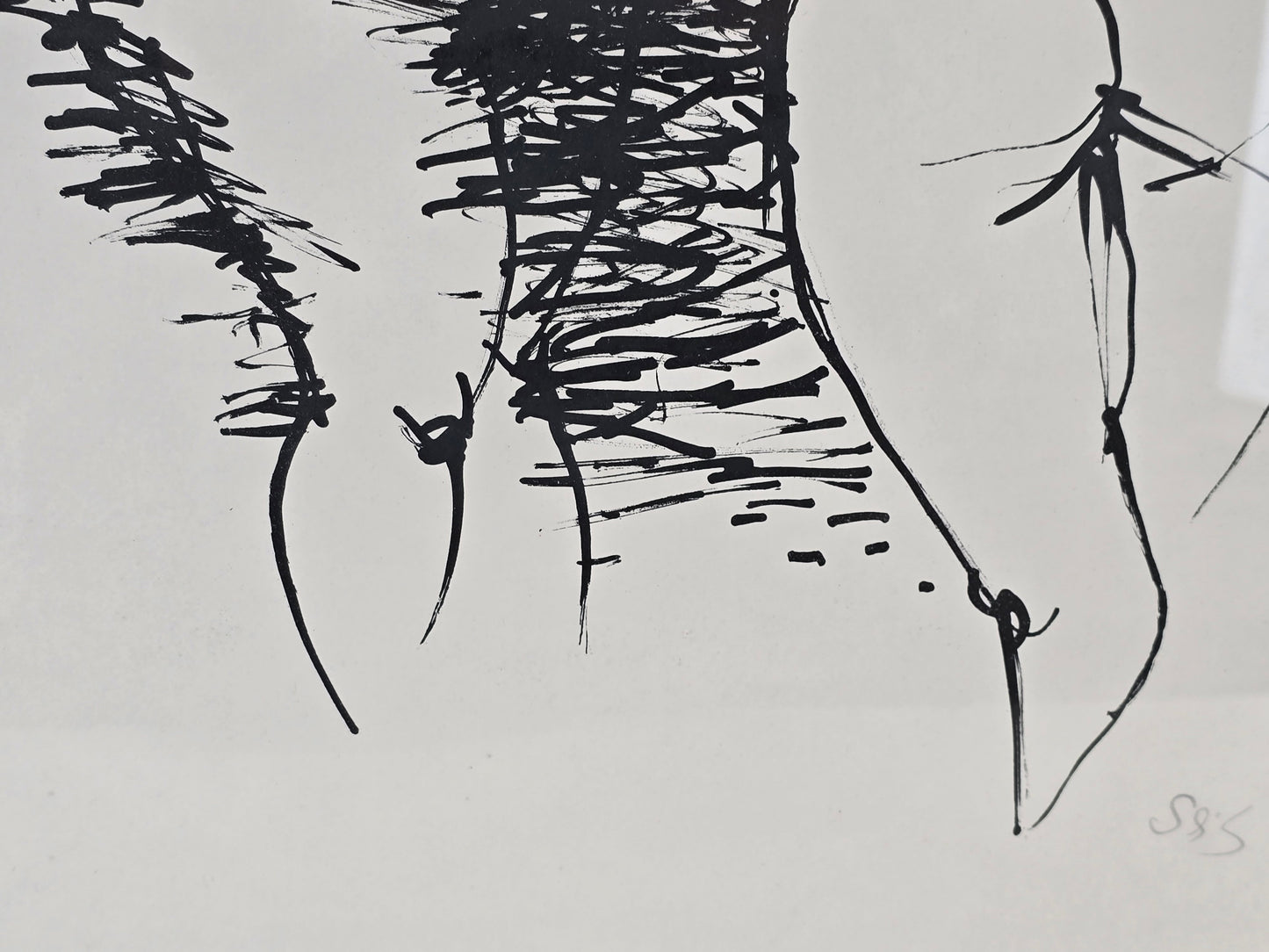 GUSTAV SEITZ Akt Grafik Handsigniert Lithografie Sammlerstück Kunst Vintage