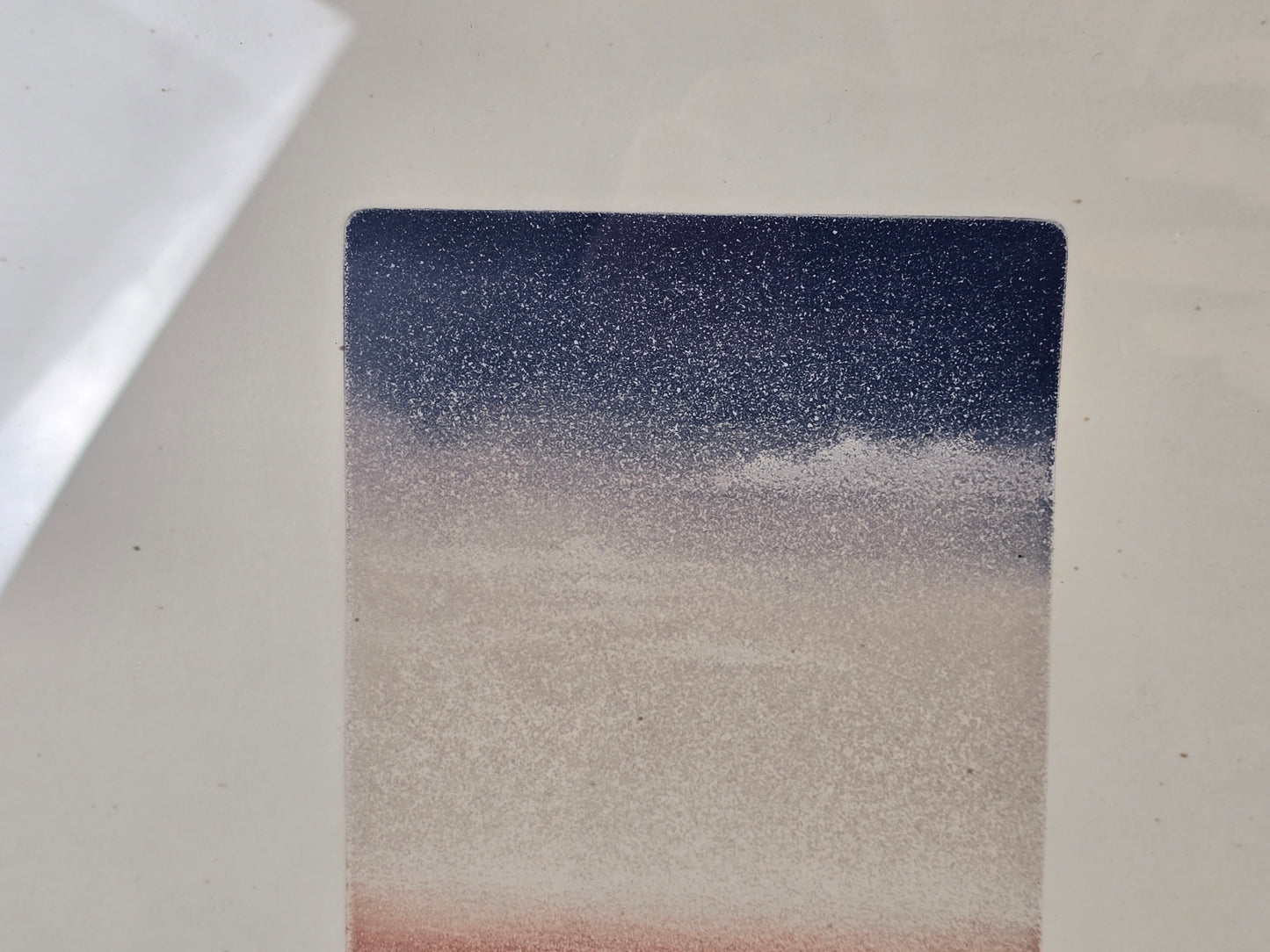 GUIDO KOLITSCHER Farbradierung La Gomera Kunst Bild Grafik Original signiert