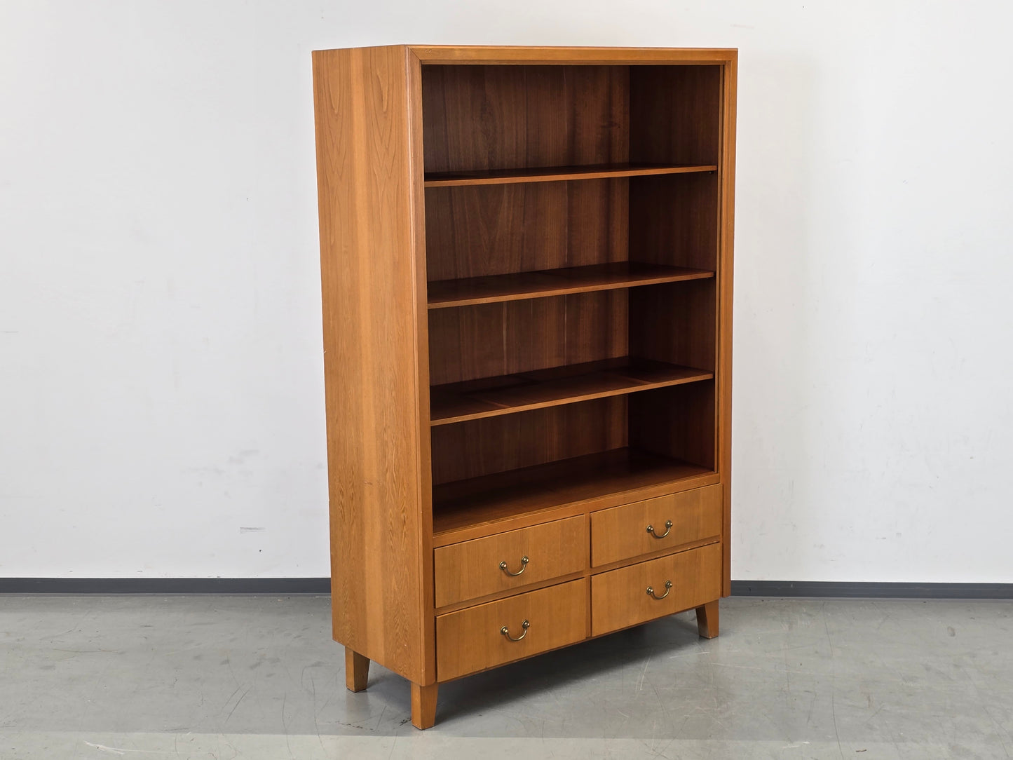 VINTAGE REGAL Bücherregal Mid Century Teak 60er Jahre Highboard Dänisch Design