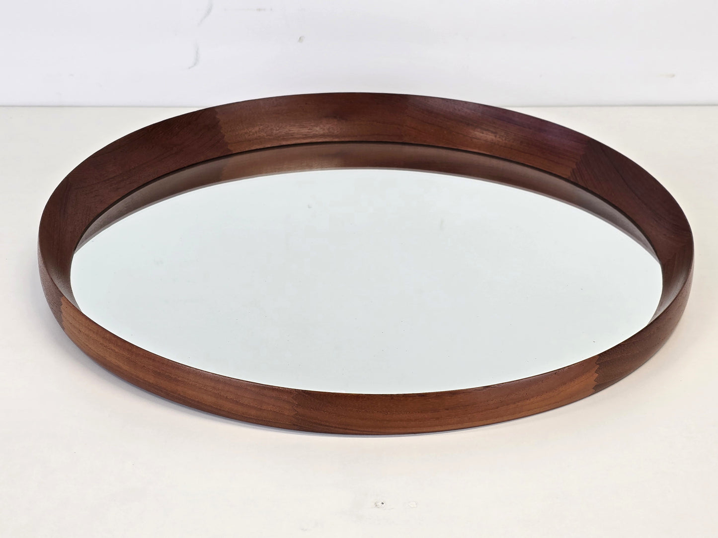 DANISH DESIGN Spiegel Teak 60er Th. Poss Kopenhagen Vintage Wandspiegel 56cm