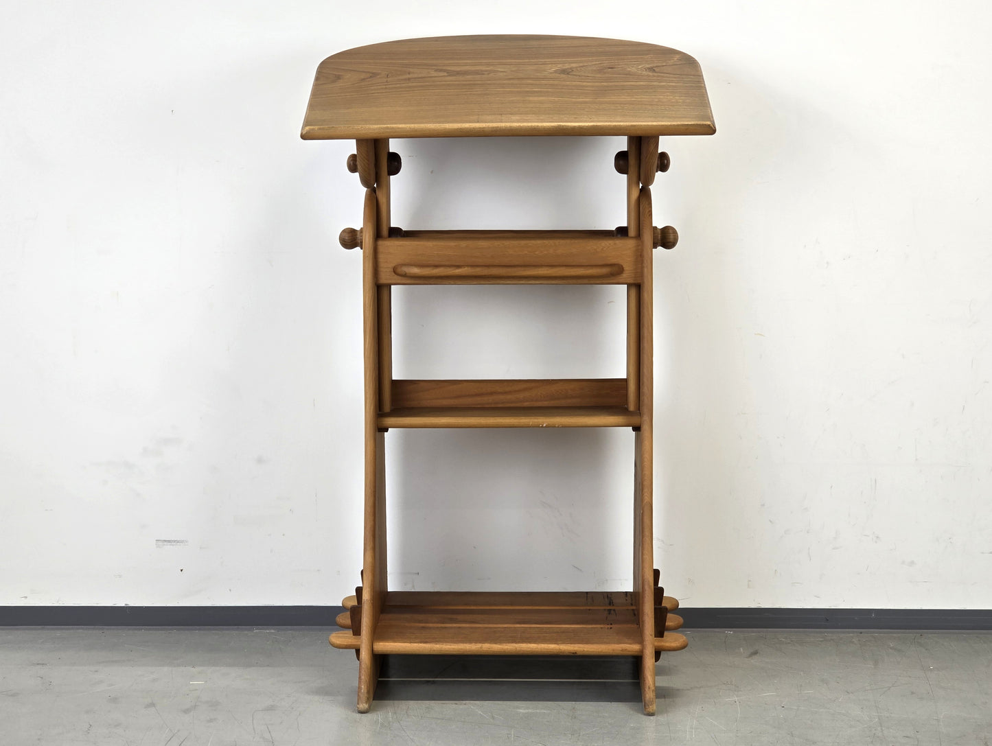 VINTAGE STEHPULT Mid Century Zeichentisch Teak Design Rednerpult Loft Retro 60er Jahre