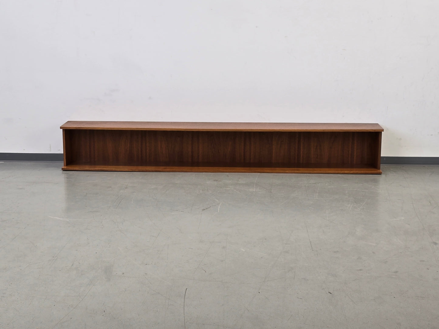 WANDREGAL NUSS Vintage 60er Mid Century Bücherregal Wandboard Floating Shelf