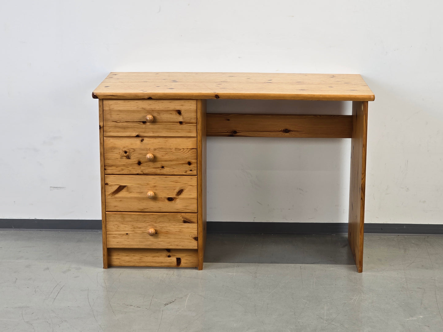 SCHREIBTISCH KIEFER Massivholz Sekretär Tisch Natur Skandi Büro Holz
