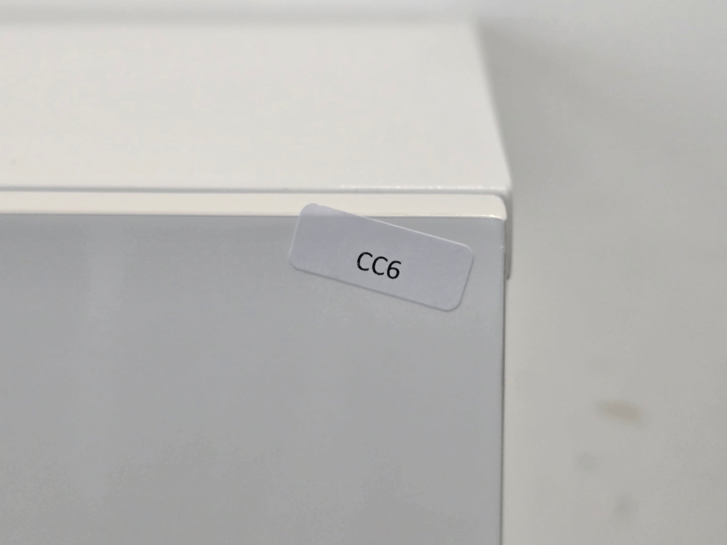 CARRYHOME HIGHBOARD Weiß Hochglanz Kommode Messing-Optik Sideboard