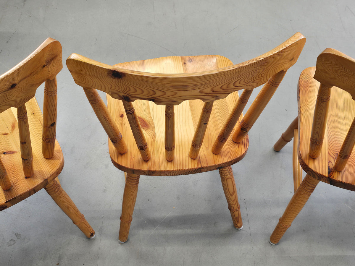 SPROSSENSTUHL KIEFER massiv Stuhl Vintage Skandi Mid Century 70s