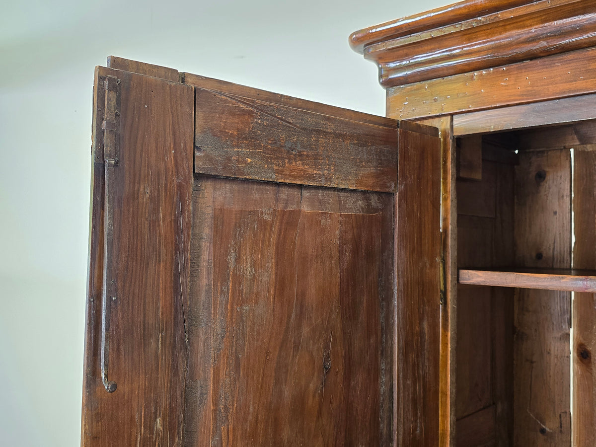 ANTIKER BAROCKSCHRANK Nussbaum Schrank Dielenschrank Kasten Biedermeier
