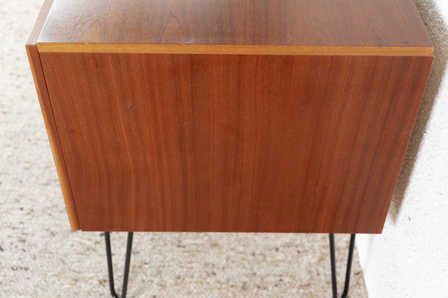 Vintage Nachttisch Kommode Holz Sapelli