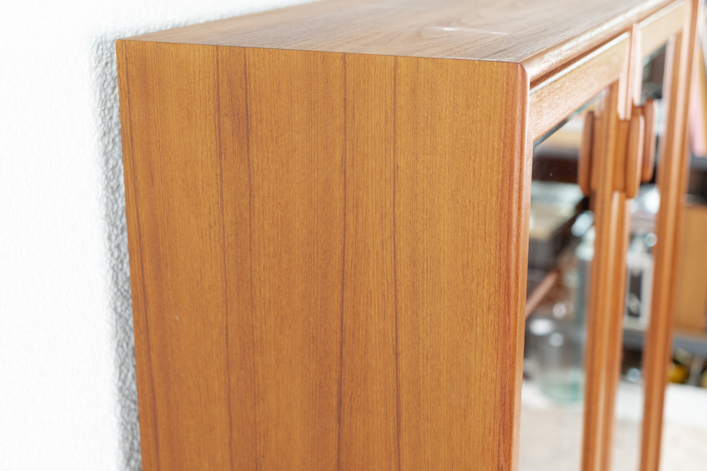 Mid Century Vitrine Schrank Holz Teak RT Möbel Heinrich Riesenplatt
