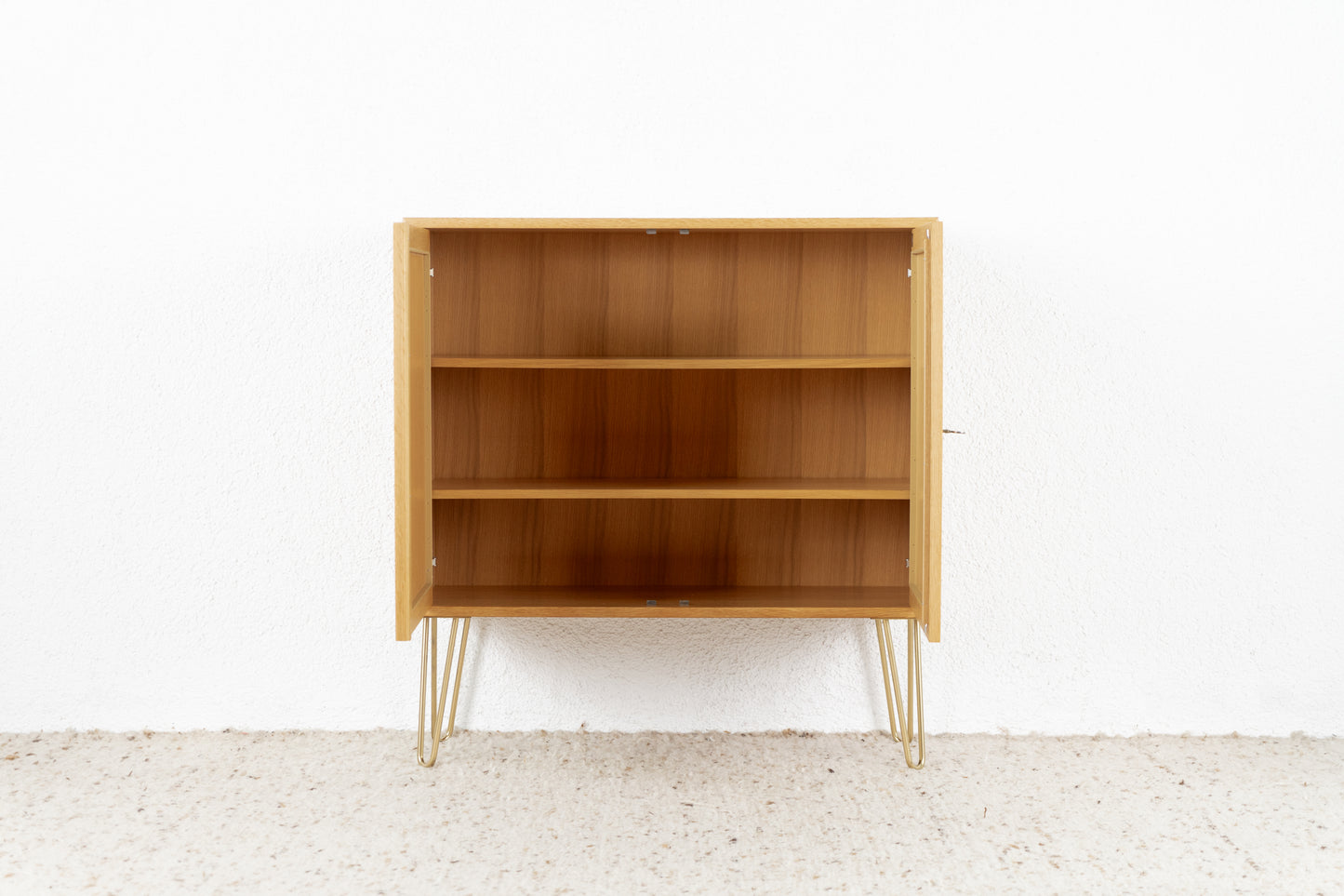 Kommode Vintage Holz Eiche WK Möbel Sideboard Geflecht