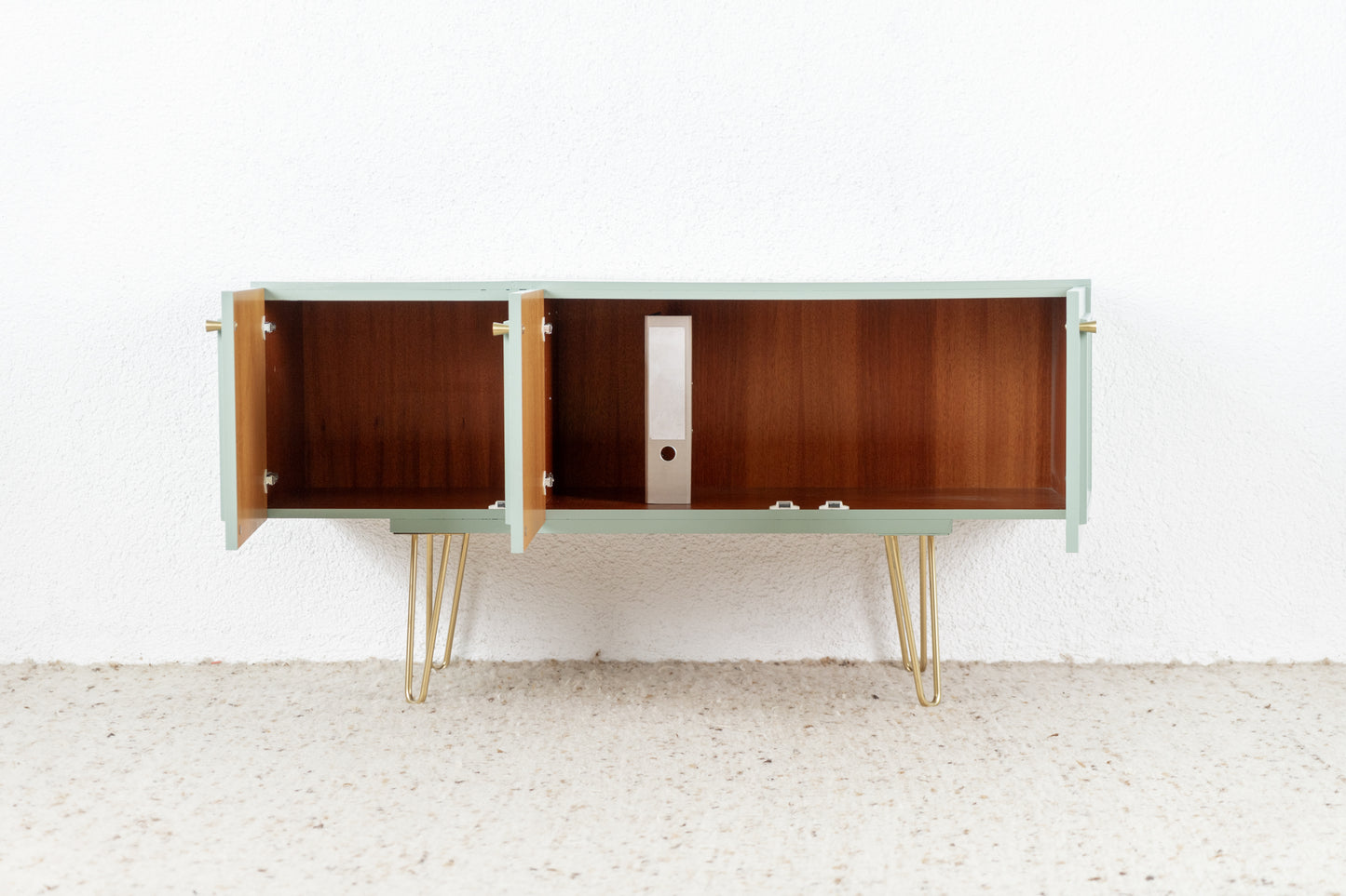 Vintage Kommode Sideboard Salbei Gold