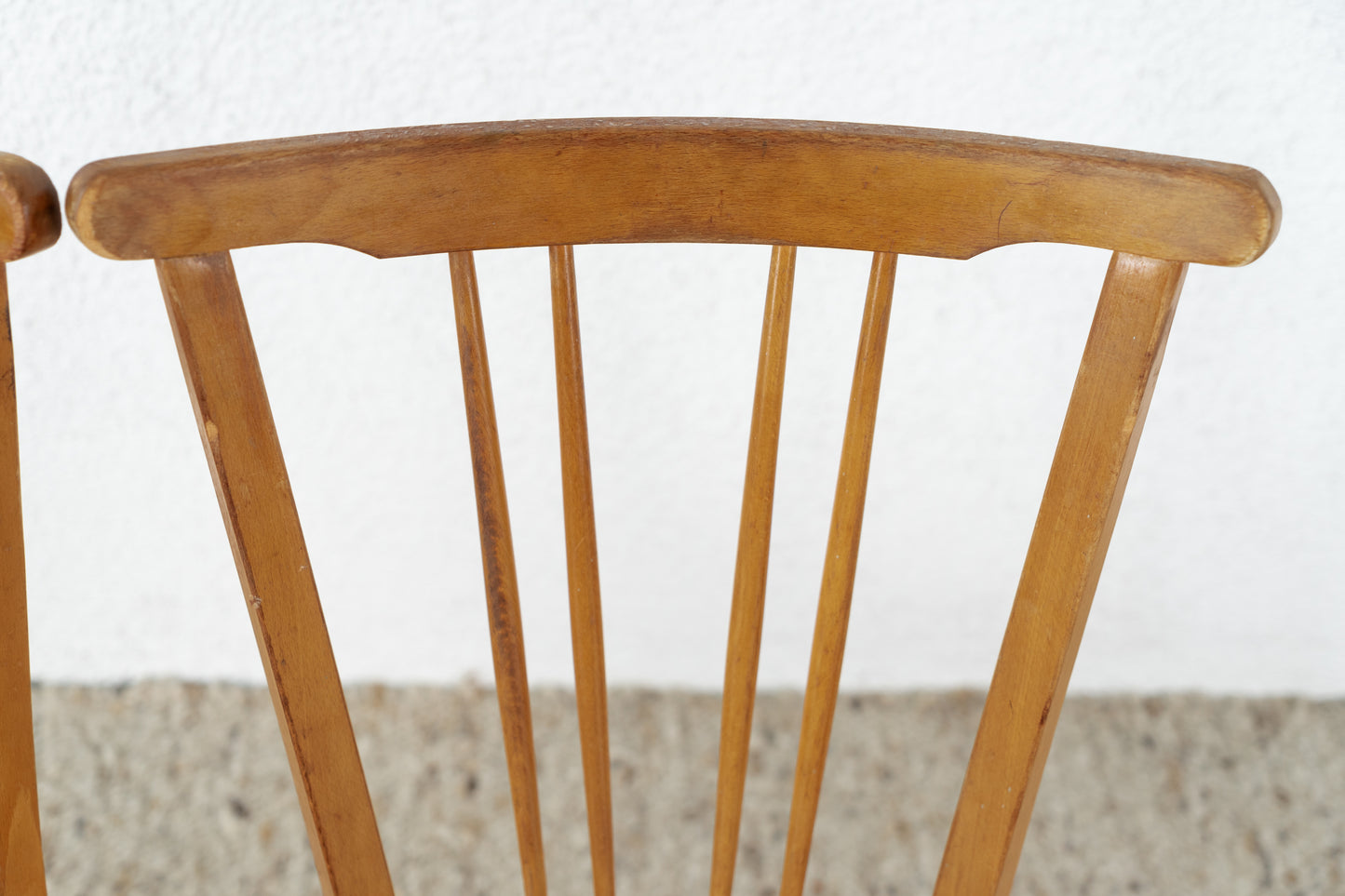 2er Set Stühle Blau Küche Holz Vintage Brede & Schwarz