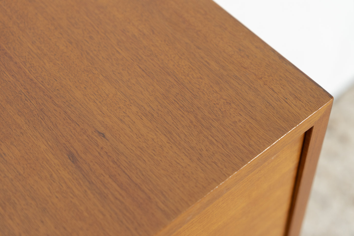 Mid Century Sideboard Schiebetüren Holz Nuss Vintage TV Kommode