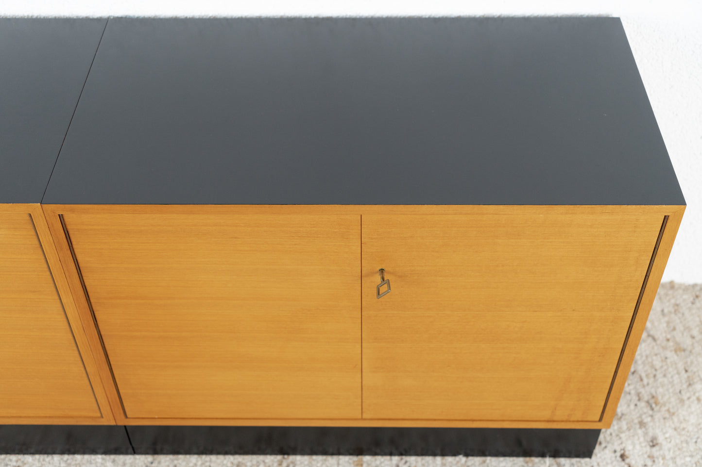 Mid Century Sideboard Kommode 2 Teilig Holz Nuss