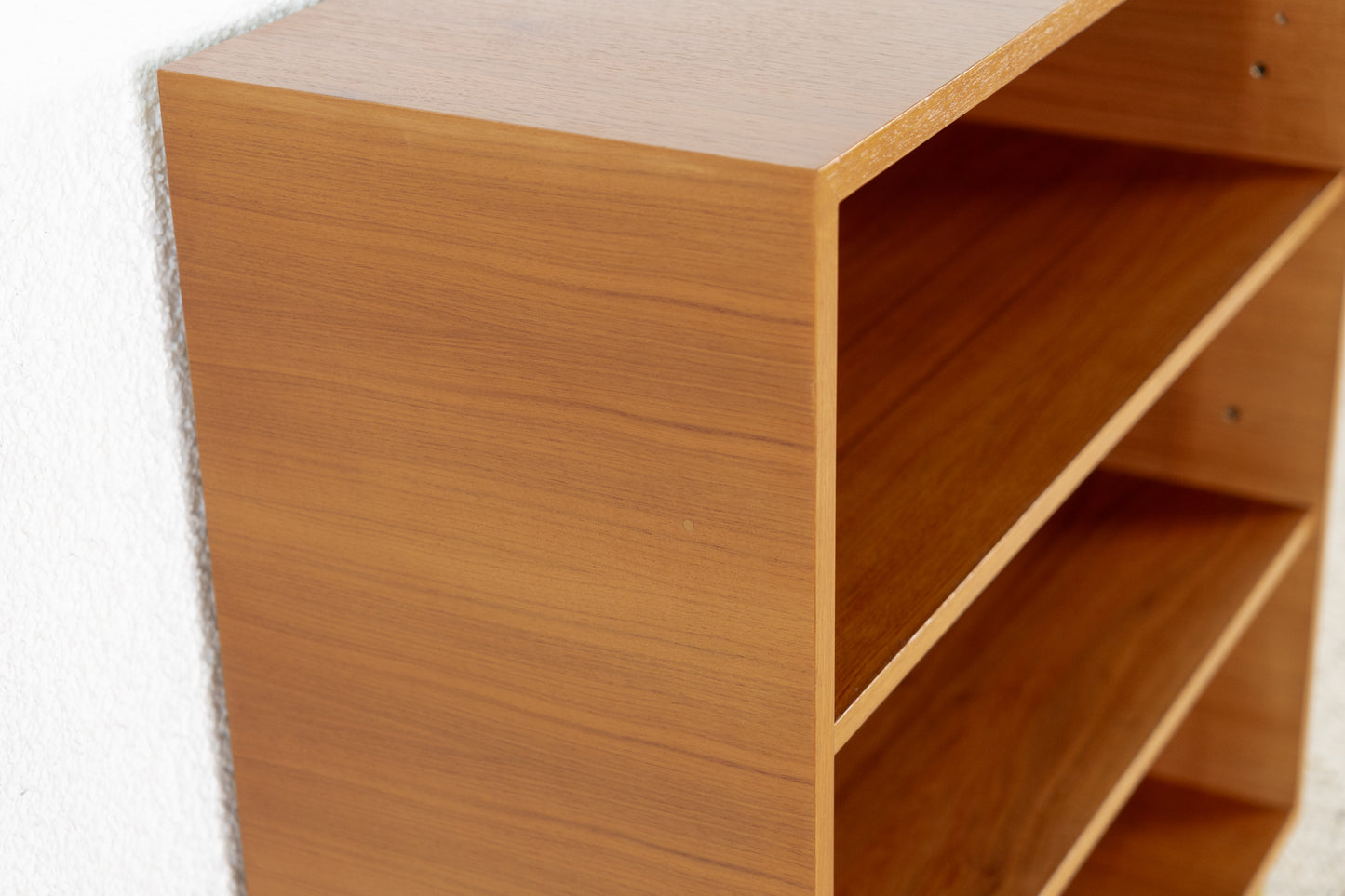 Vintage Regal Bücherregal Holz Nuss gold