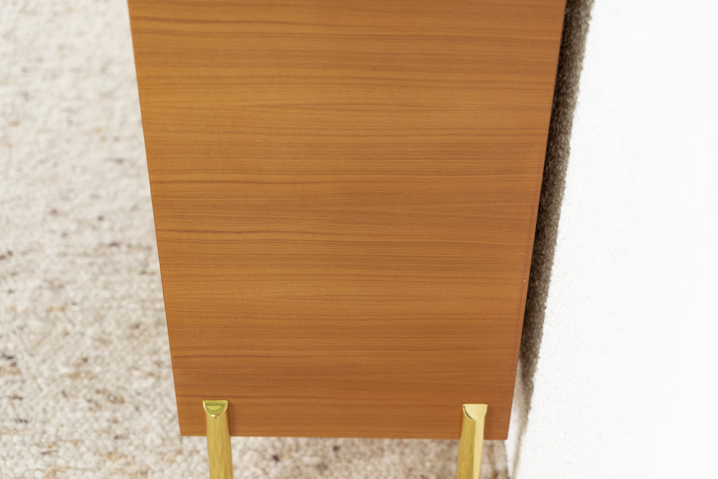 Vintage Regal Bücherregal Holz Nuss gold