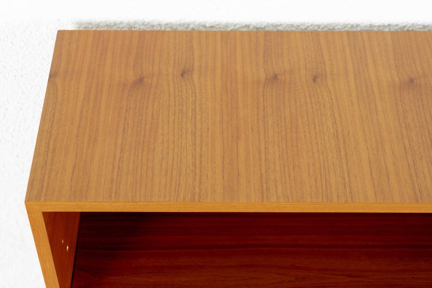 Vintage Regal Bücherregal Holz Nuss gold