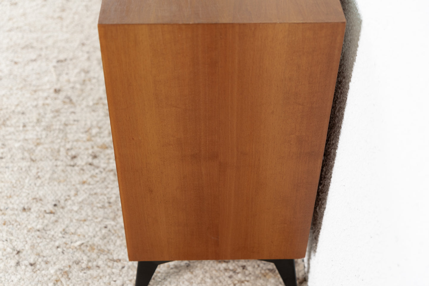 Lothar Wegner Vintage Sideboard Mid Century Holz Nuss Vitrine Schiebetür