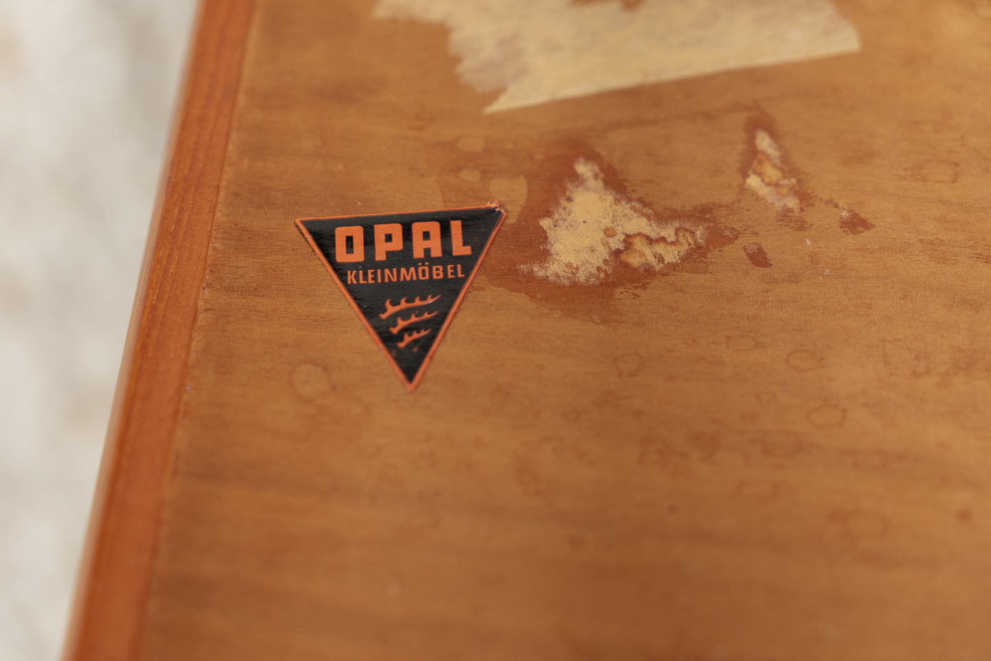 OPAL Couchtisch Beistelltisch Teak Holz geflecht