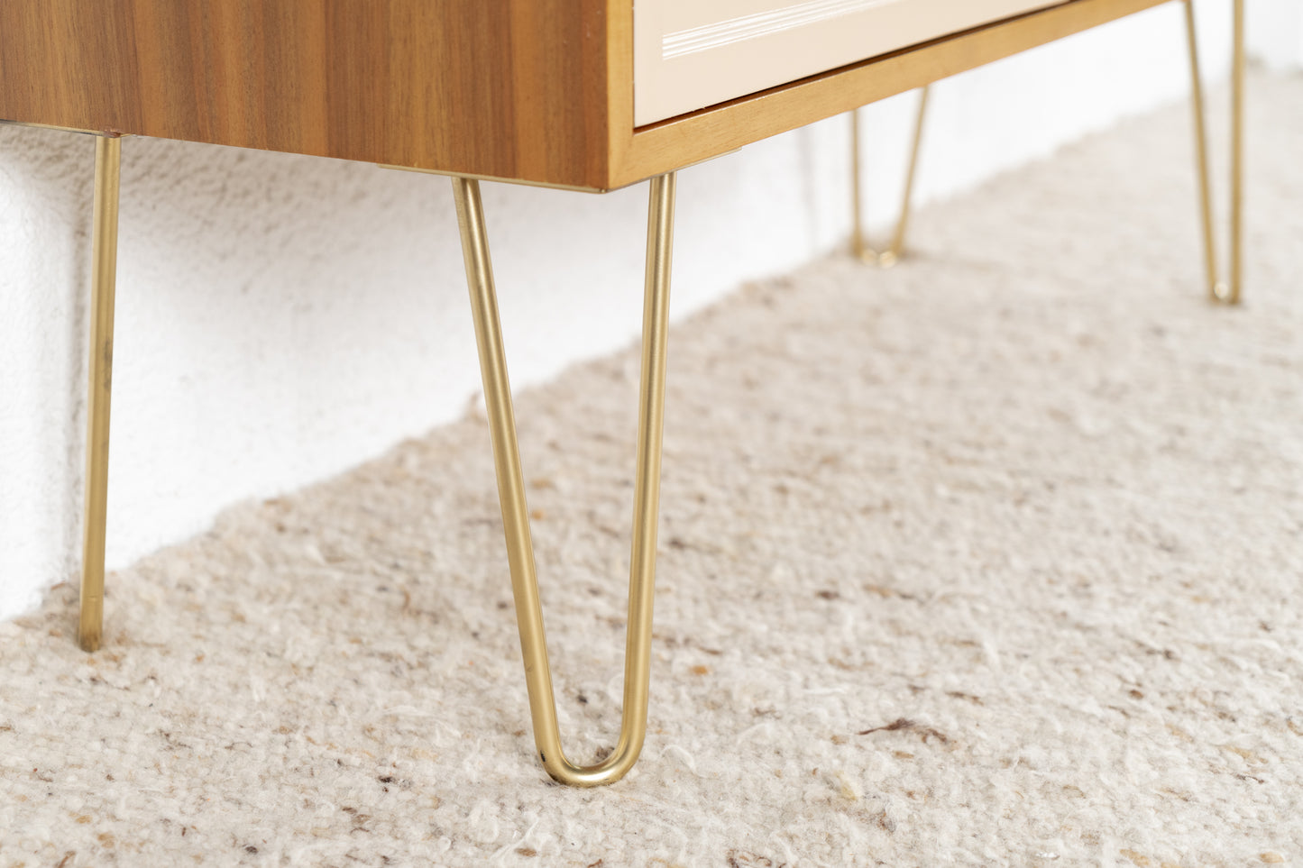 GERO Vintage Kommode Holz Nuss Mid Century Sideboard