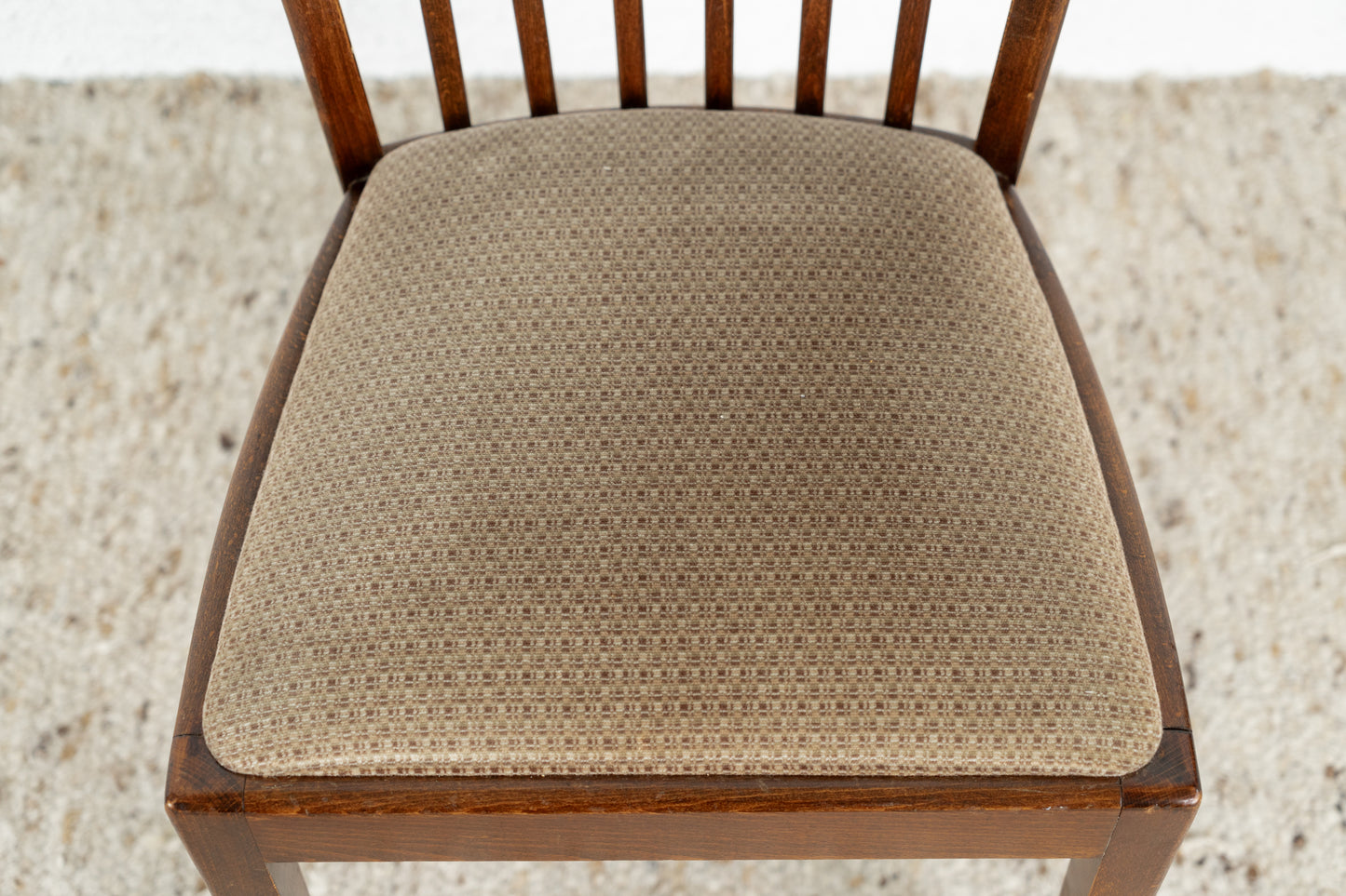 4er Set Vintage Stühle Massivholz Küche Esstisch Stuhl 60s Polster