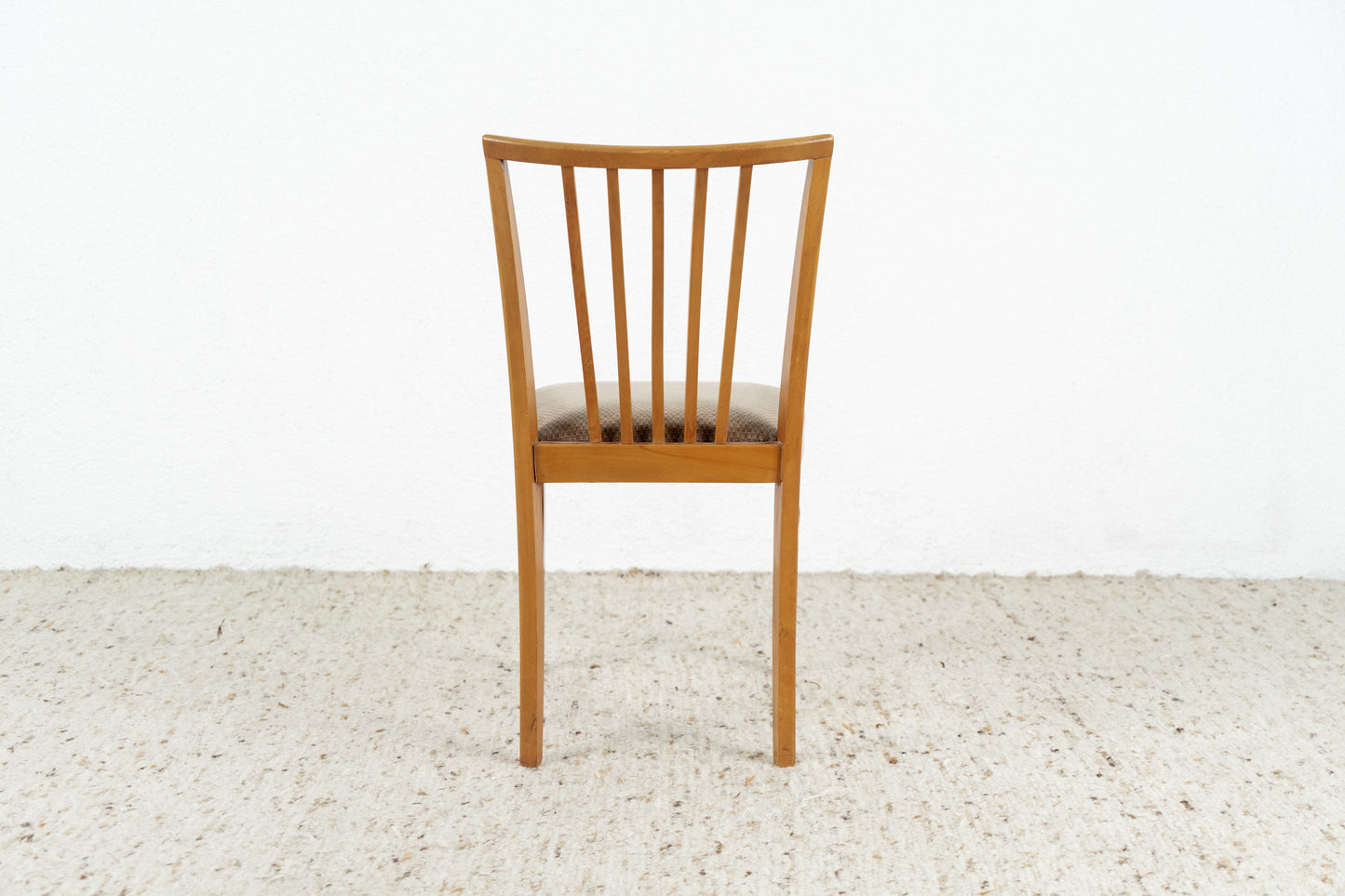 4er Set Vintage Stühle Massivholz 60s Mid Century Polster Stuhl Küche Esstisch