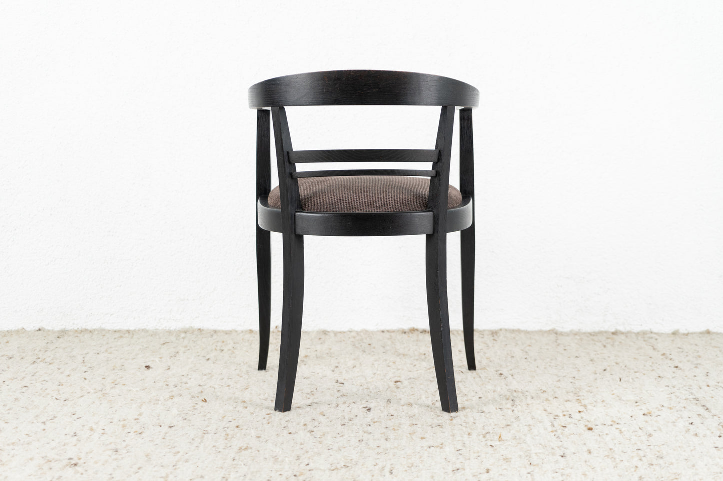 Vintage Stuhl Sessel Massivholz Schwarz Kaffehaus Frankfurter Schreibtisch armlehnen Esstisch