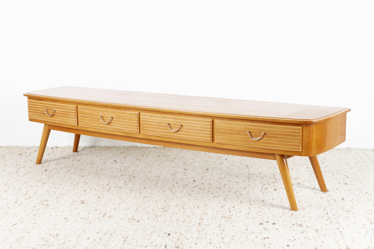 Vintage Sideboard Kommode TV mid century Lowboard Schubladen Kirsche Holz