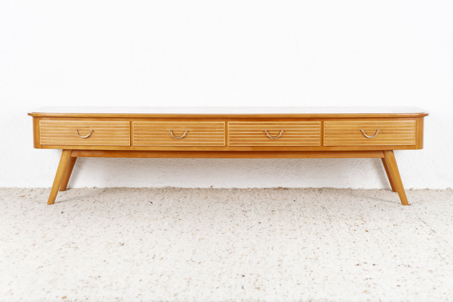 Vintage Sideboard Kommode TV mid century Lowboard Schubladen Kirsche Holz