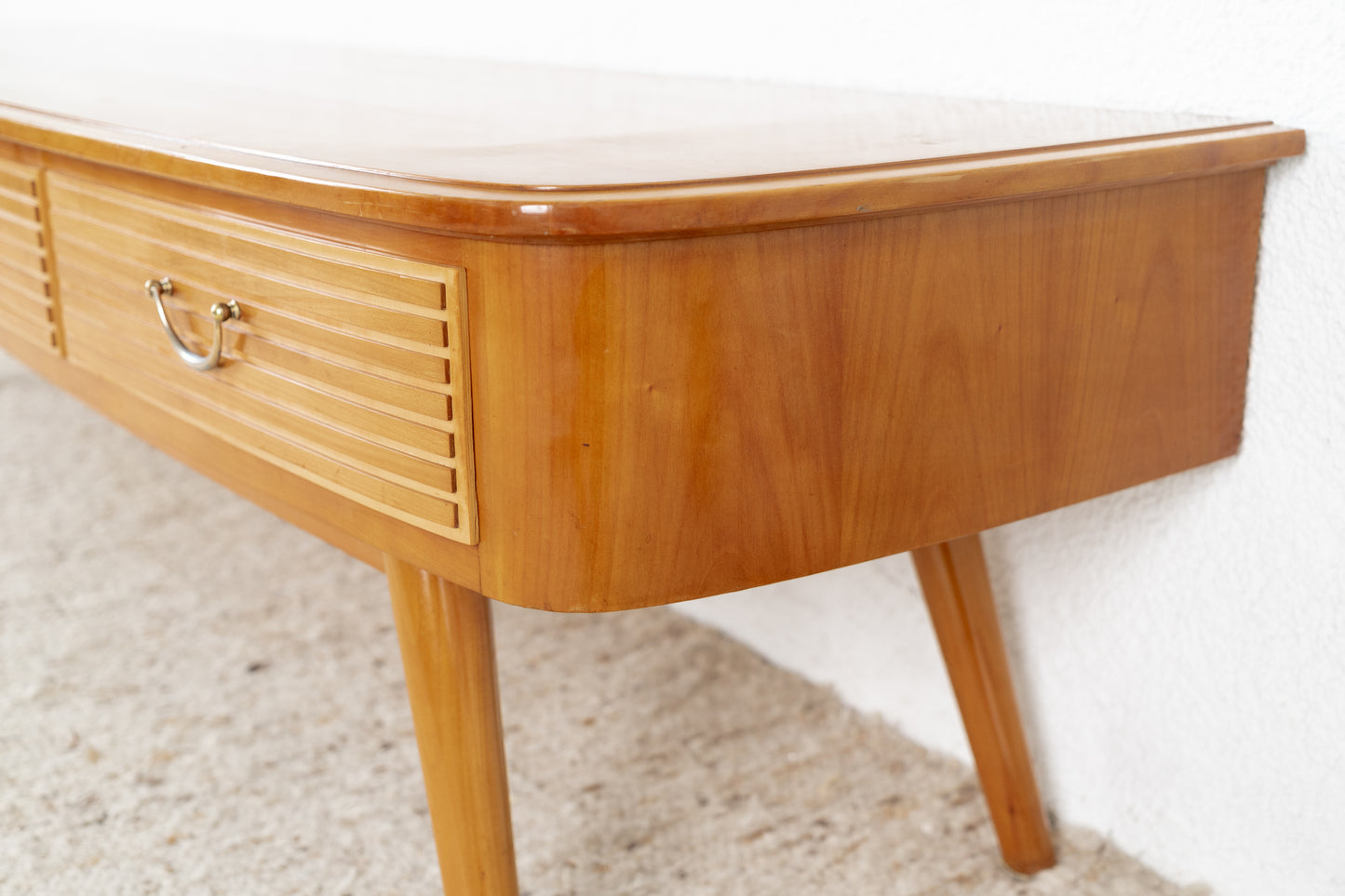 Vintage Sideboard Kommode TV mid century Lowboard Schubladen Kirsche Holz