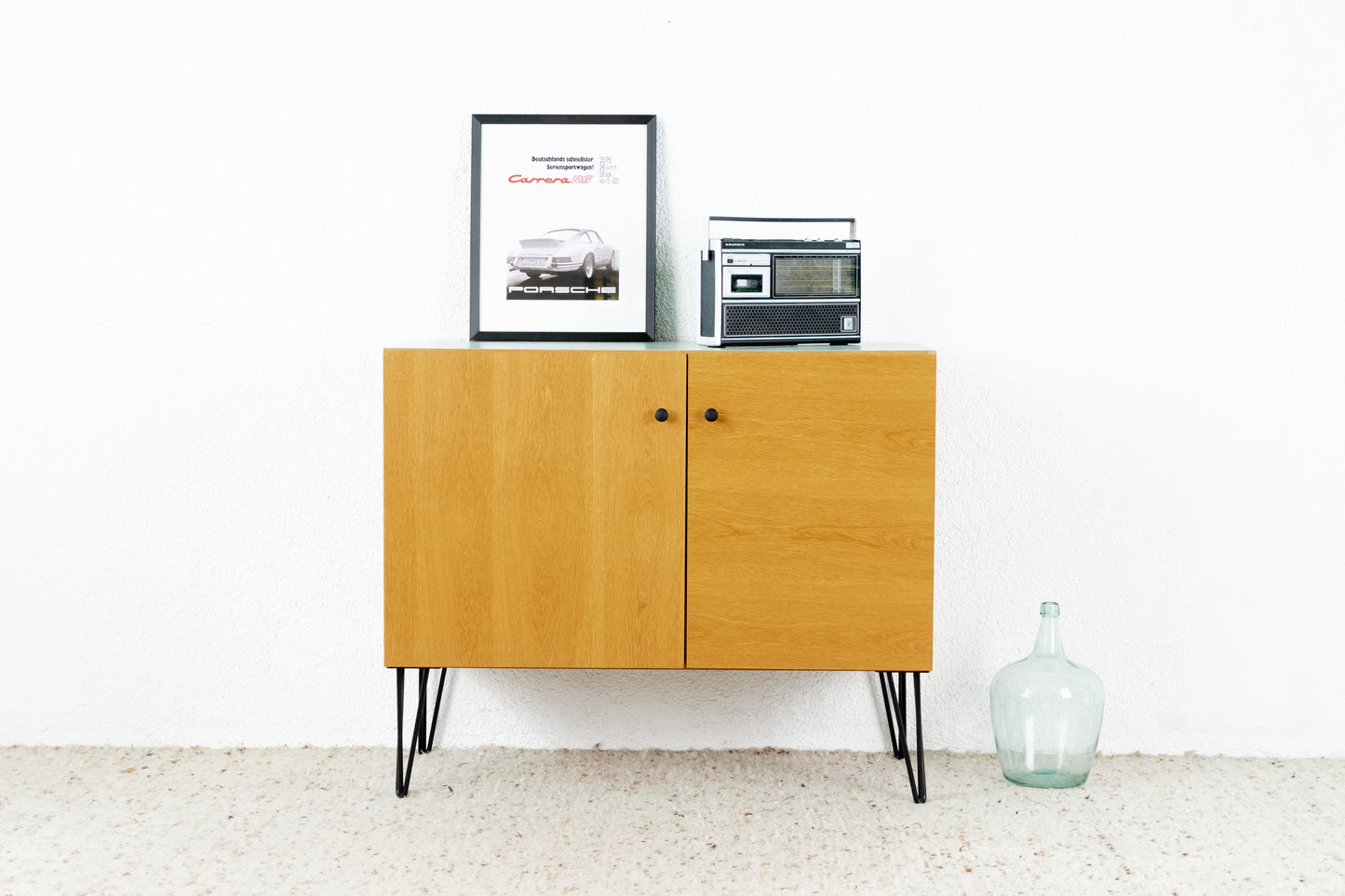 Vintage Kommode Schrank Holz Kleiderschrank Rüster 1960er DDR