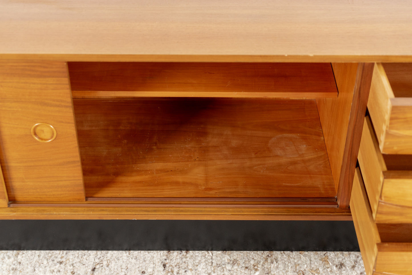 Lothar Wegner Vintage Sideboard Mid Century Kommode Schiebetüren Schubladen Tv Lowboard