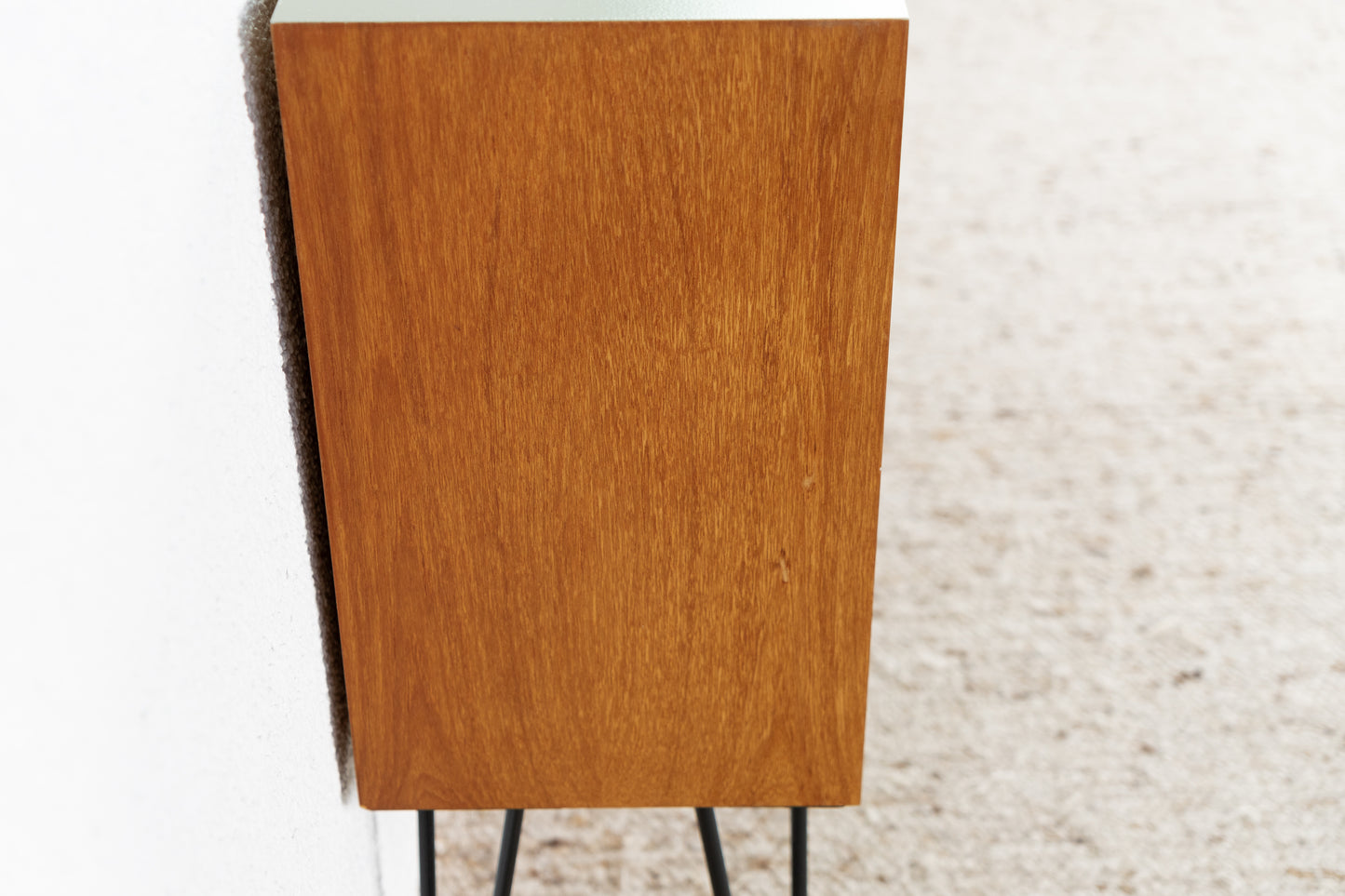 Vintage Sideboard Mid Century Teak Kommode danish hairpin pastell