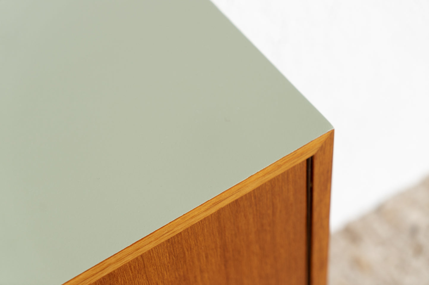 Vintage Sideboard Mid Century Teak Kommode danish hairpin pastell