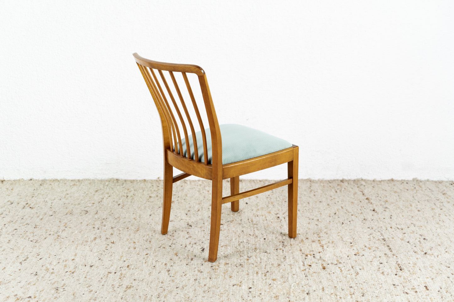 4er Set Stühle Vintage Blau Massivholz mid century 1960 Esstisch Küche Stuhl Esszimmer