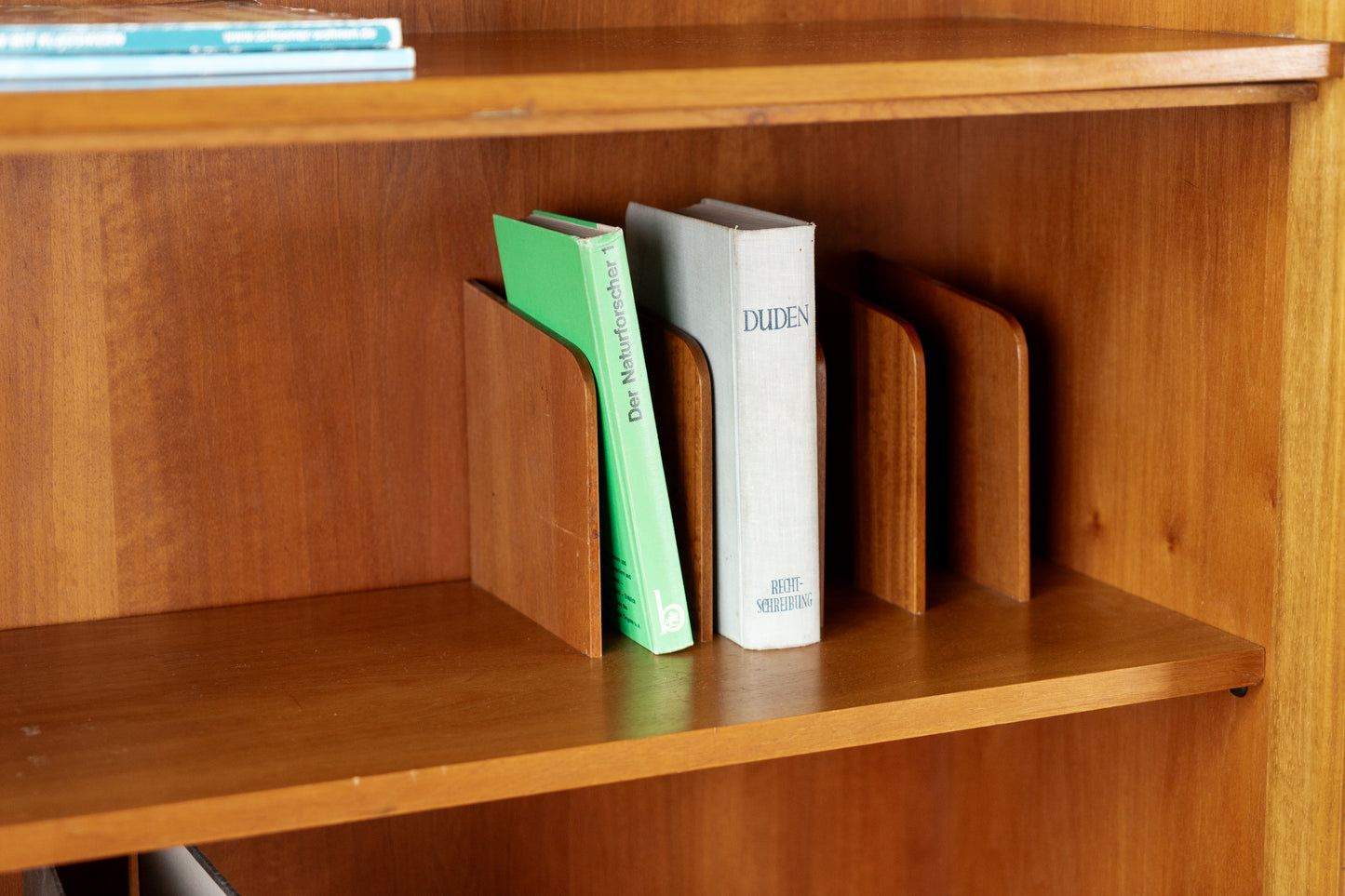 Vintage Kommode Schrank Sekretär Mid Century Holz Nuss Grün