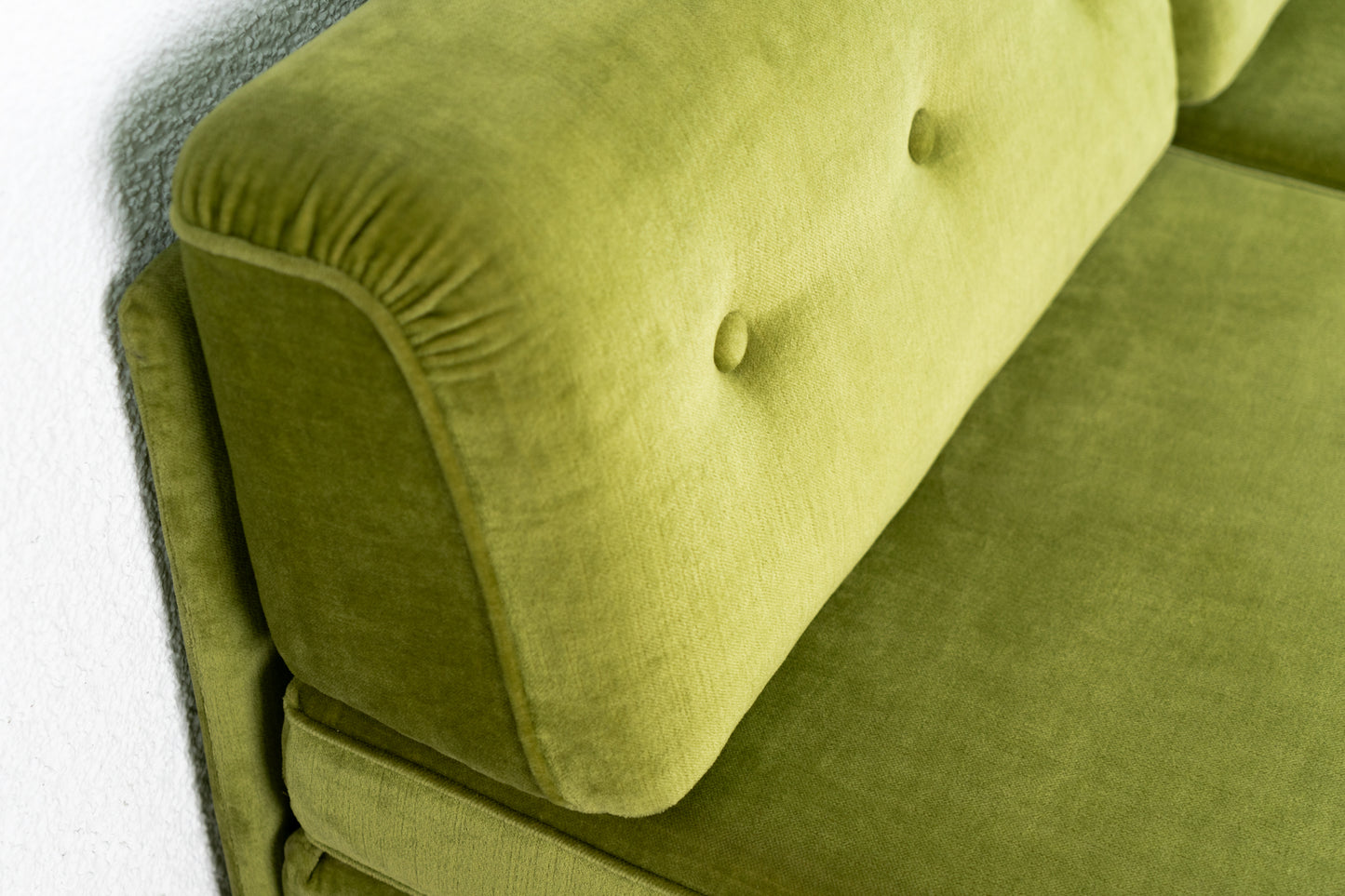 Vintage Sofa 2 Sitzer Schlafsofa Grün Couch Bett mid century 60s 1960 Coutisch 3er Set