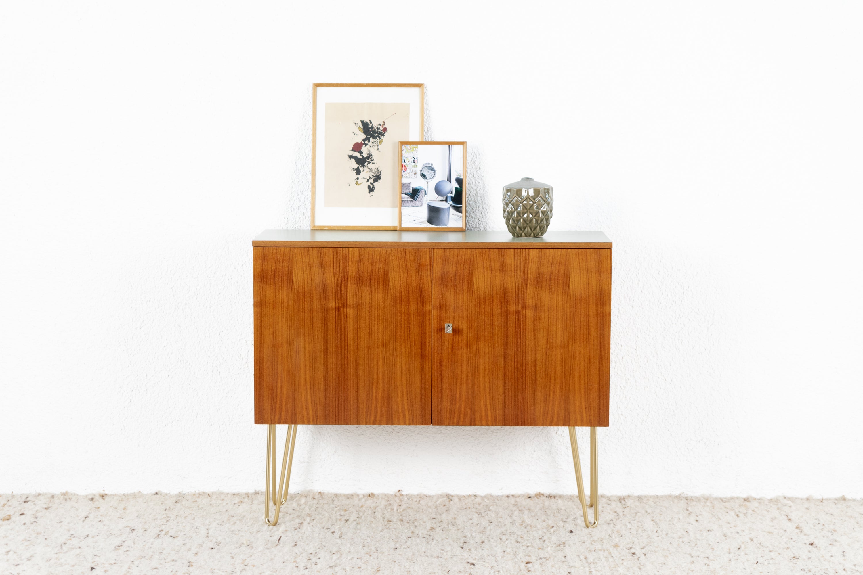 Vintage Kommode Sideboard Mid Century Holz Nuss – Renz and Friends