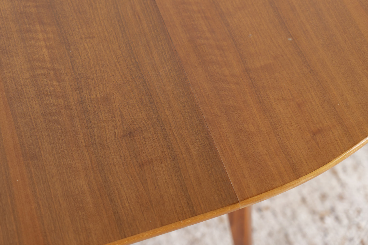 Vintage Esstisch Rund Oval Holz Mid Century Ausziehbar Nuss Küche Tisch