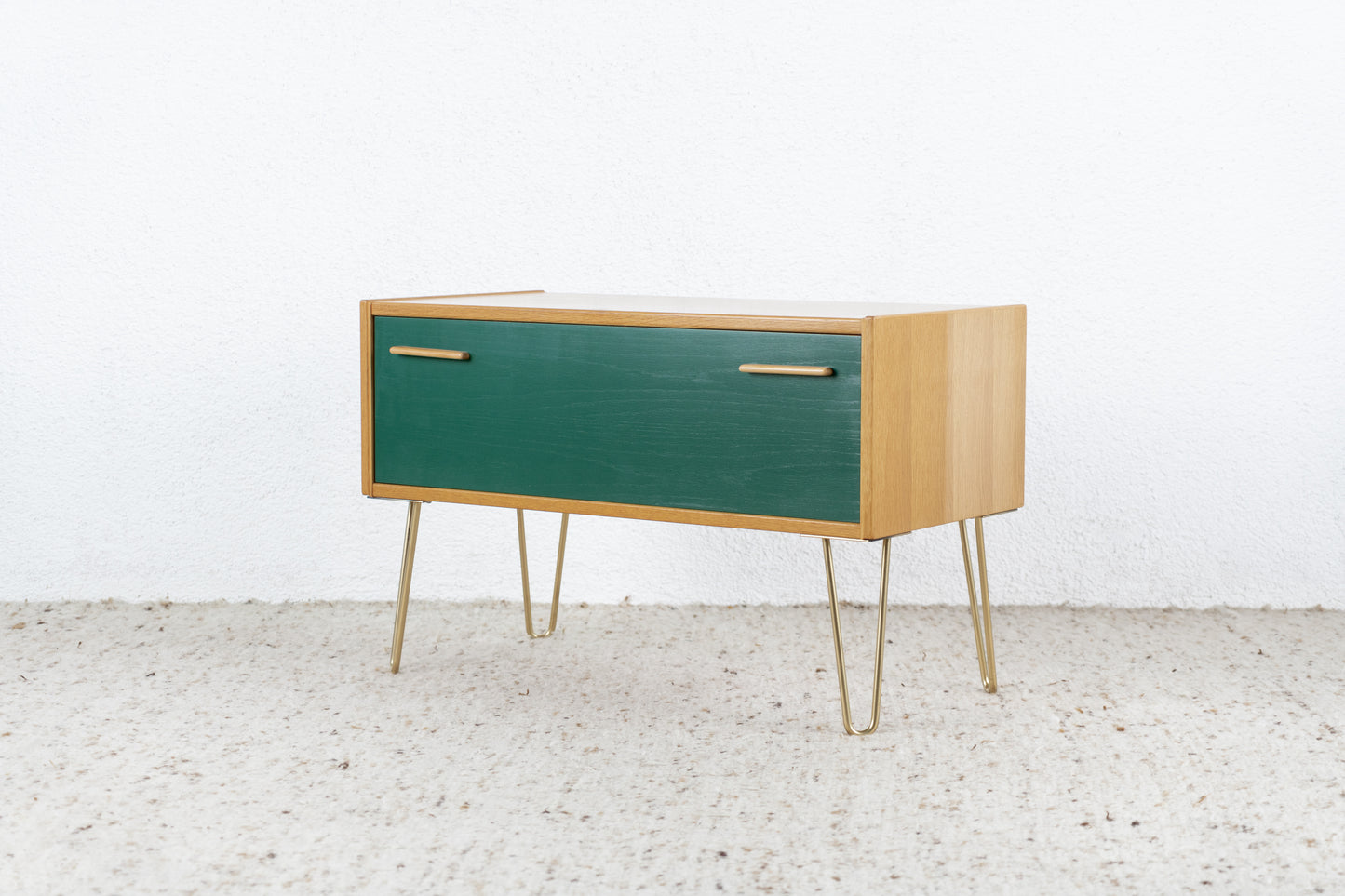Vintage Hülsta Kommode Sideboard Holz Eiche Schublade Tv Low Board