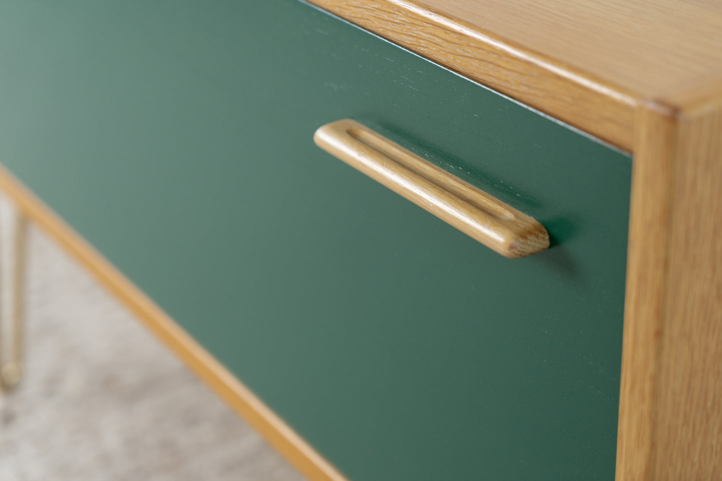 Vintage Hülsta Kommode Sideboard Holz Eiche Schublade Tv Low Board