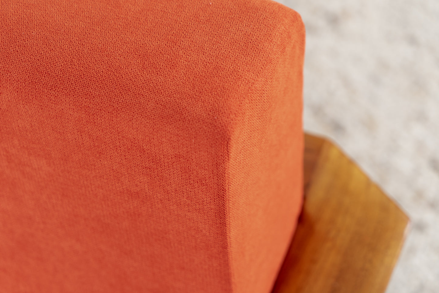Vintage 1 von 2 Sessel Armlehne Mid Century Tv Orange Braun Armchair 60s Retro DDR 1960er