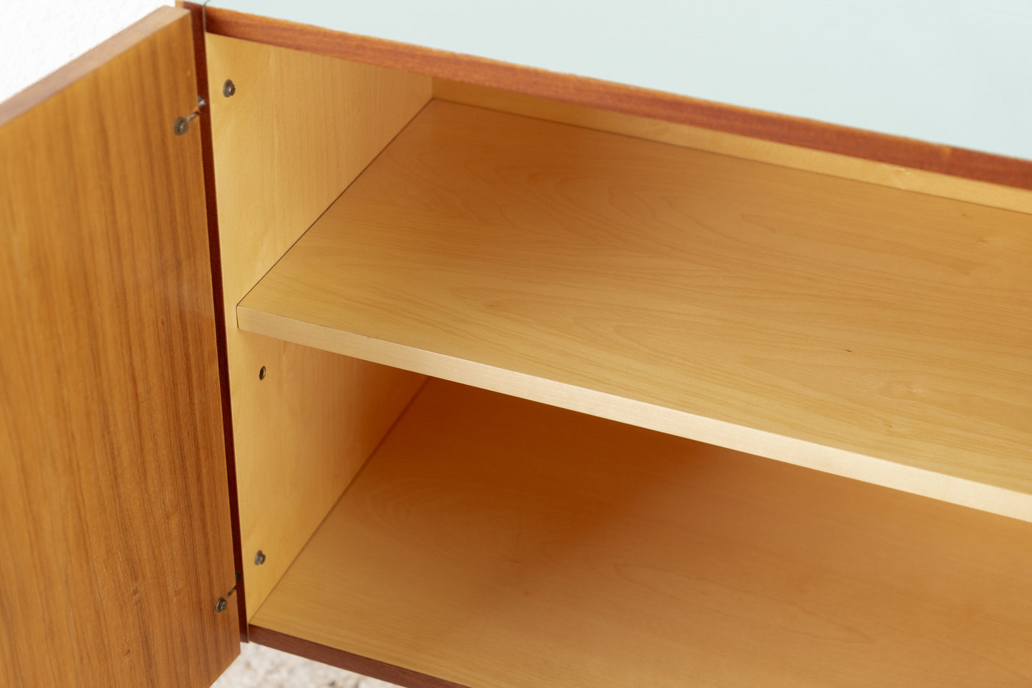 Vintage Sideboard Highboard Kommode Holz Nuss Mid Century Teak 1960er