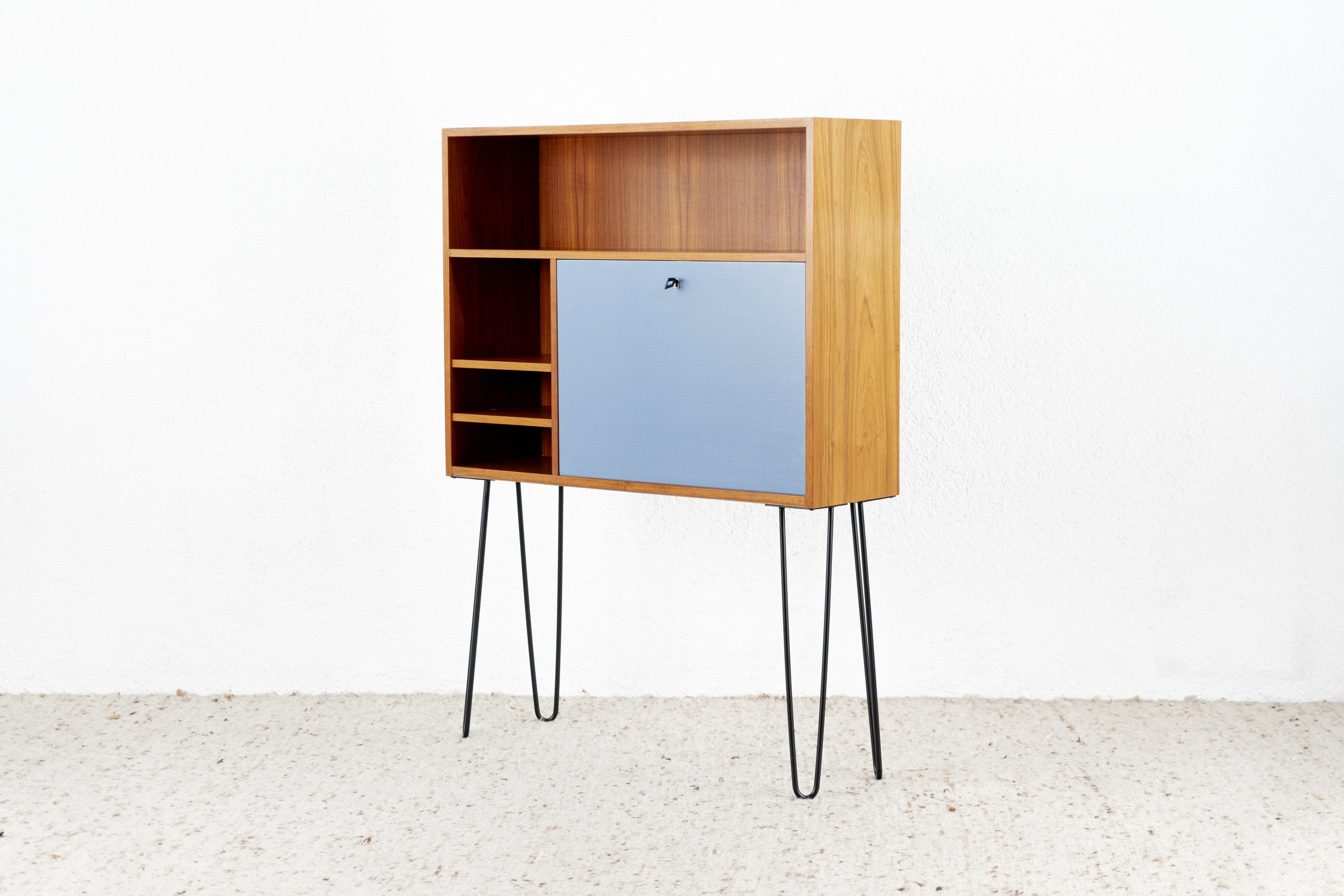 Vintage Kommode Sekretär Holz Minibar 1960 Teak 60s Mid Century Pastel ...