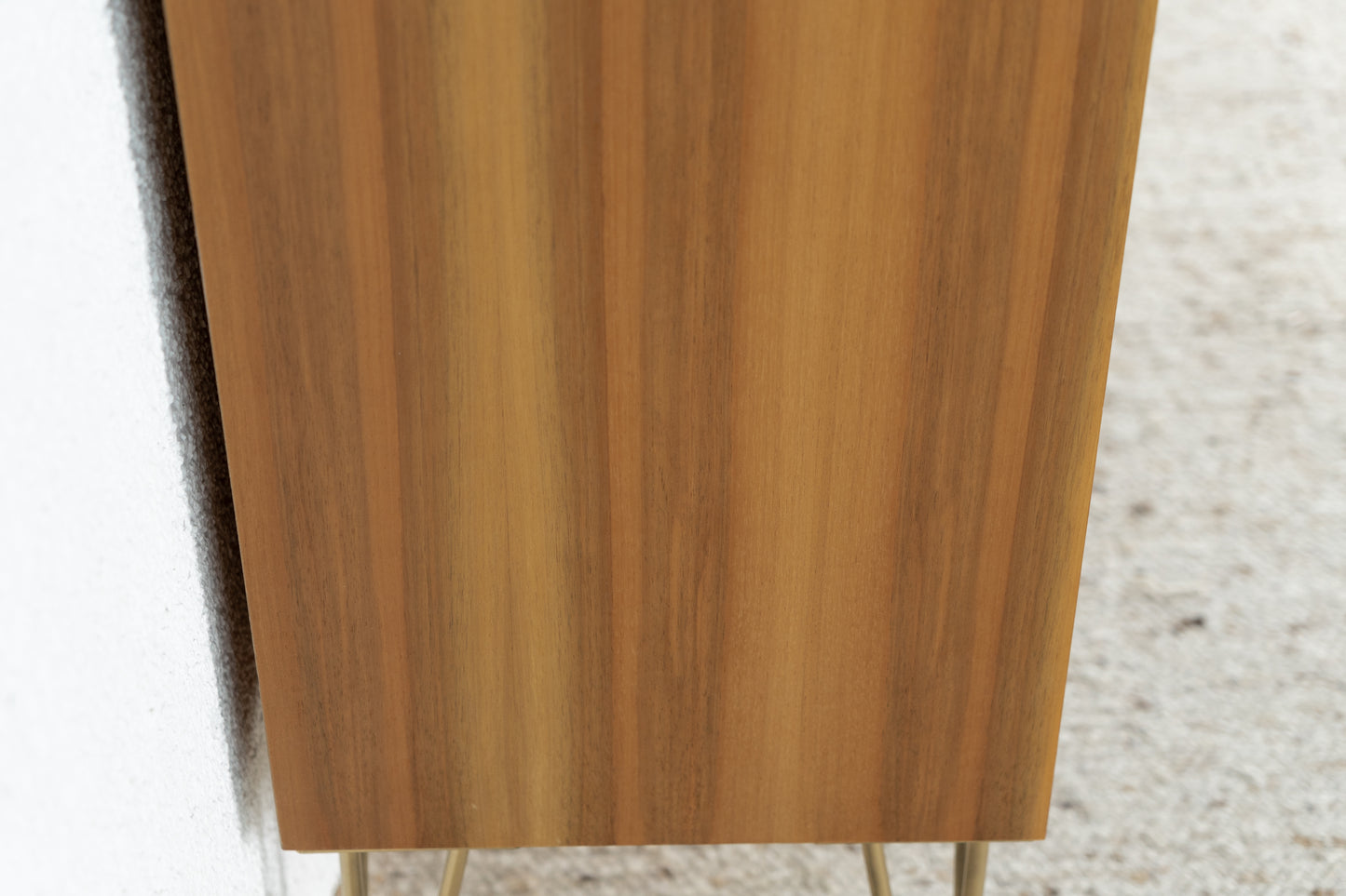 Vintage Kommode Schrank Holz Nuss Geflecht 60s 1960 Pastell Kleider Büro Küche