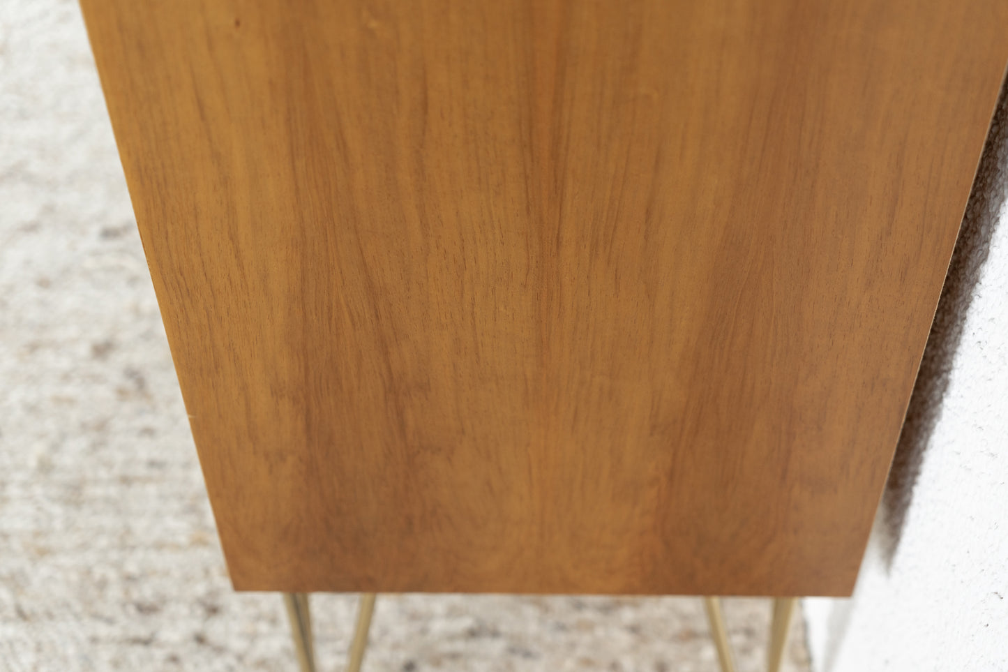 Vintage Kommode Schrank Holz Nuss Geflecht 60s 1960 Pastell Kleider Büro Küche