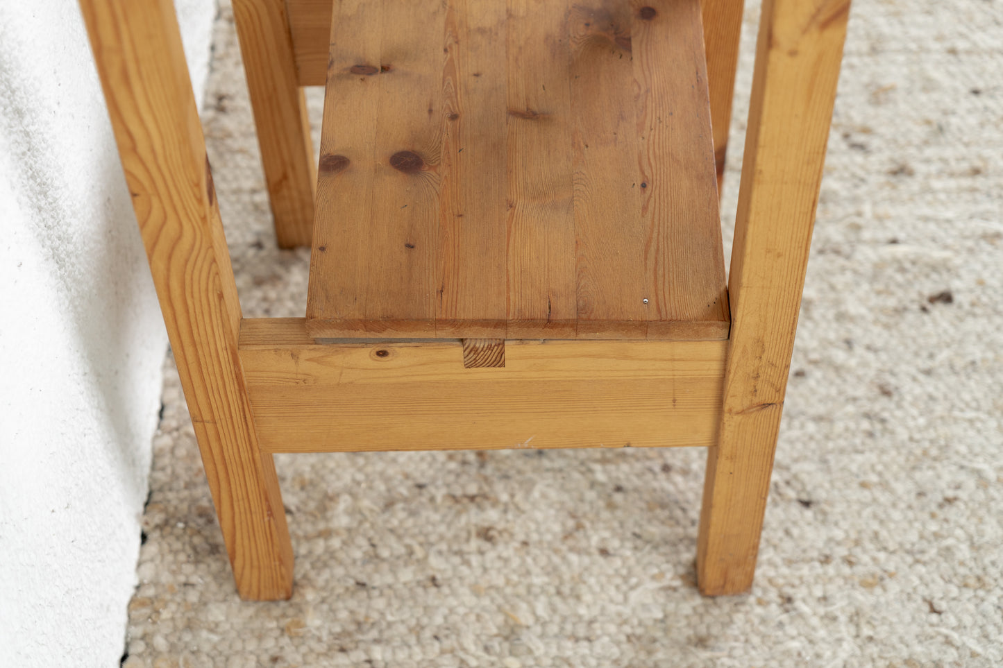 Vintage Beistelltisch Blumentisch Massivholz Regal Hocker Barhocker Holz Ablage