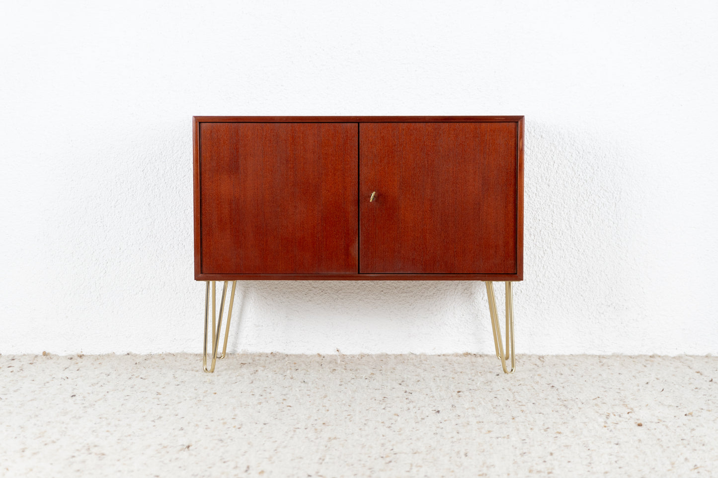WK MÖBEL Vintage Teak Kommode Sideboard Mid Century Holz Schuhkommode
