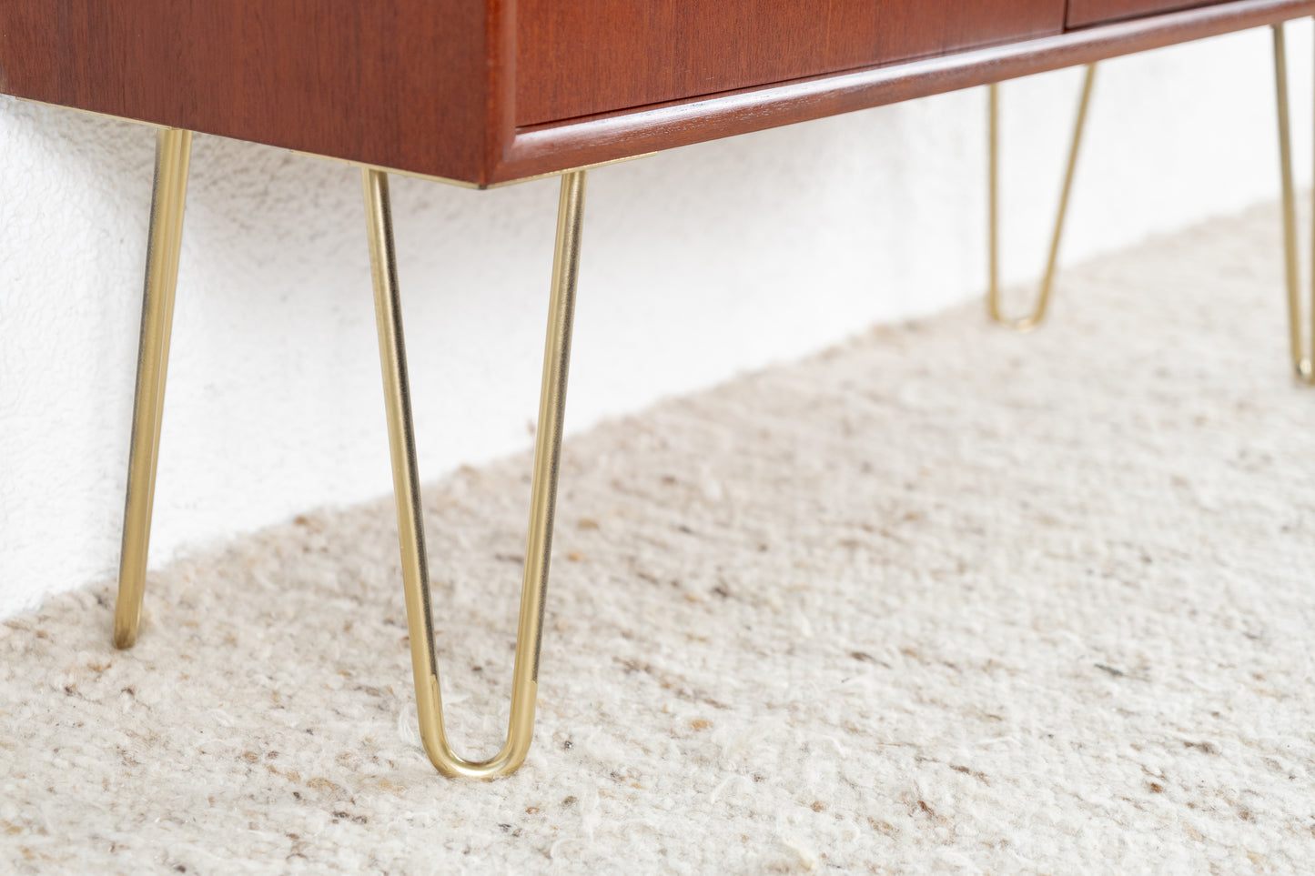 WK MÖBEL Vintage Teak Kommode Sideboard Mid Century Holz Schuhkommode